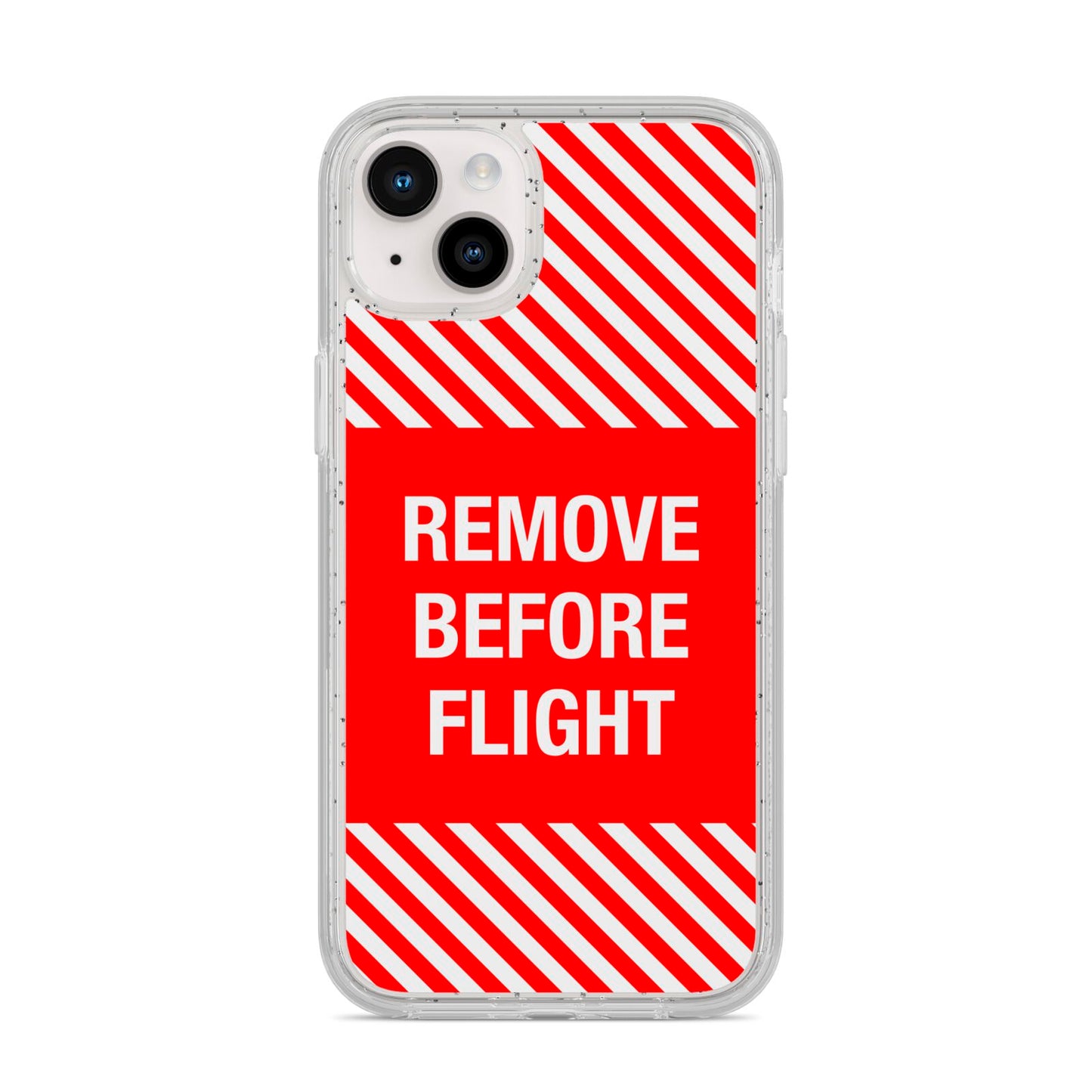 Remove Before Flight iPhone 14 Plus Glitter Tough Case Starlight