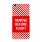 Remove Before Flight iPhone 6 Plus 3D Snap Case on Gold Phone