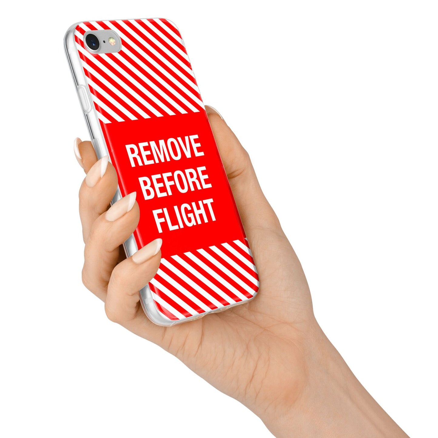 Remove Before Flight iPhone 7 Bumper Case on Silver iPhone Alternative Image