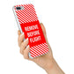 Remove Before Flight iPhone 7 Plus Bumper Case on Silver iPhone Alternative Image