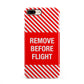 Remove Before Flight iPhone 8 Plus 3D Snap Case on Gold Phone