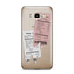 Restaurant Receipts Samsung Galaxy J7 2016 Case on gold phone