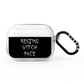 Resting Witch Face AirPods Pro Clear Case