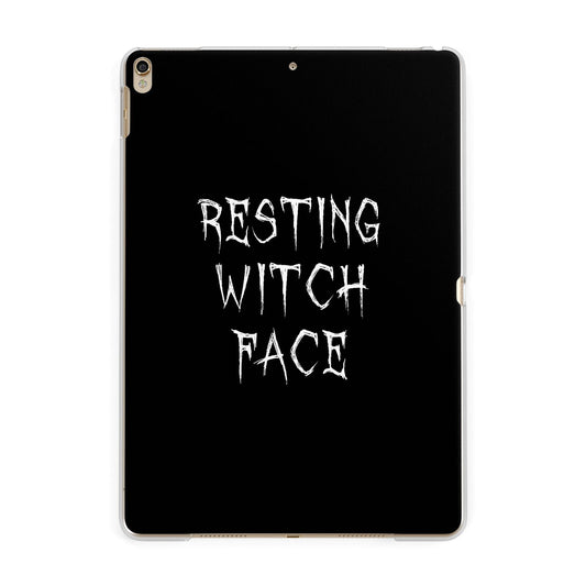 Resting Witch Face Apple iPad Gold Case