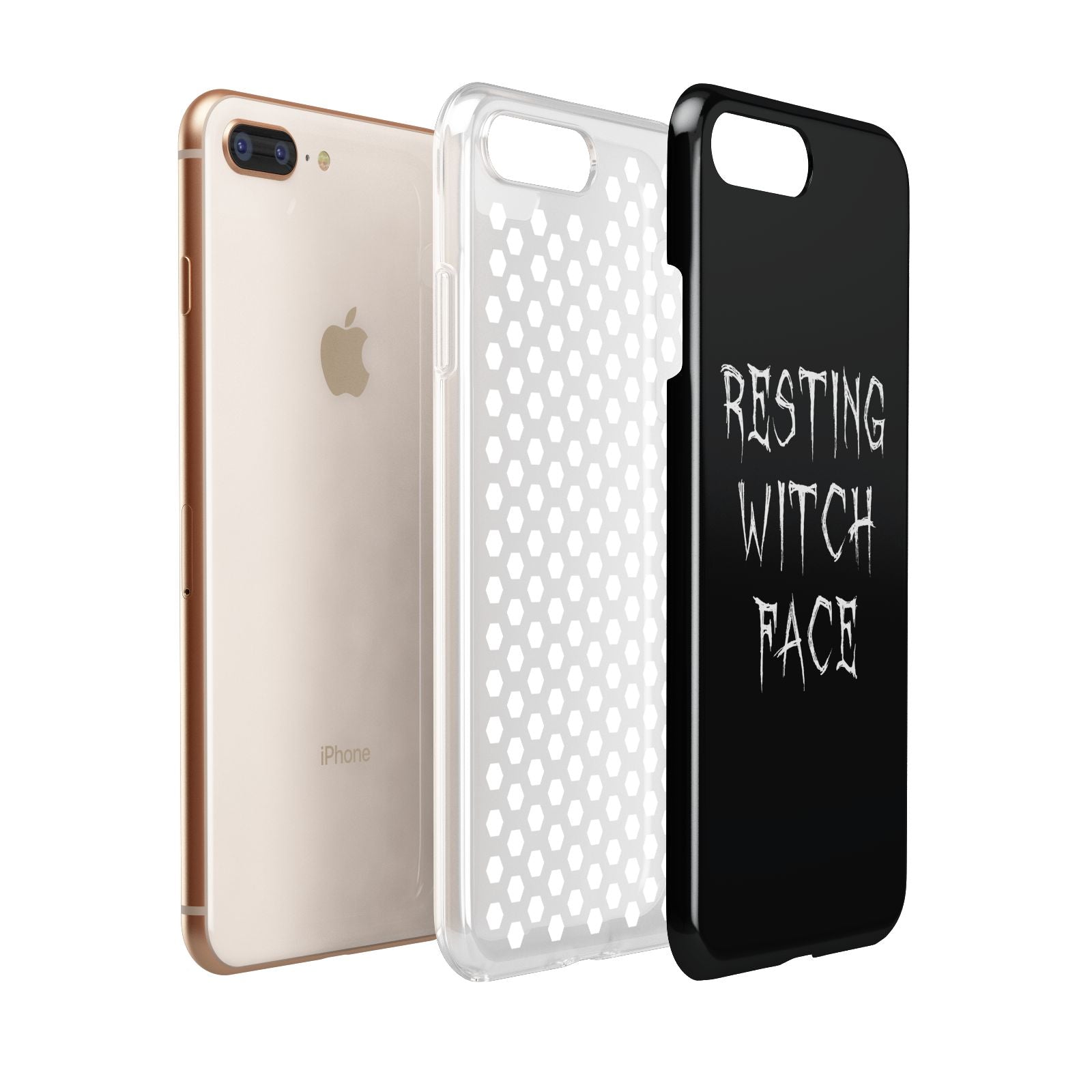 Resting Witch Face Apple iPhone 7 8 Plus 3D Tough Case Expanded View