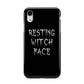 Resting Witch Face Apple iPhone XR White 3D Tough Case
