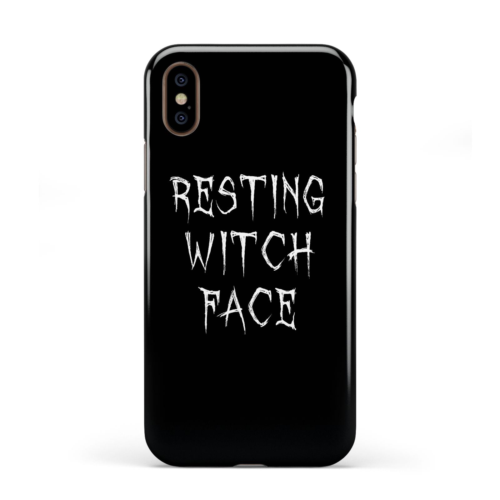 Resting Witch Face Apple iPhone XS 3D Tough