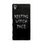 Resting Witch Face Sony Xperia Case