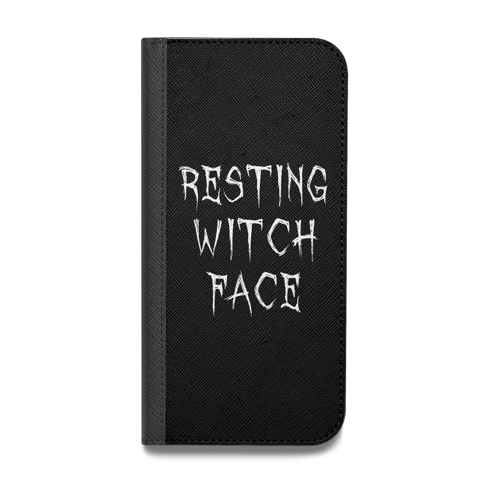 Resting Witch Face Vegan Leather Flip Samsung Case – Dyefor