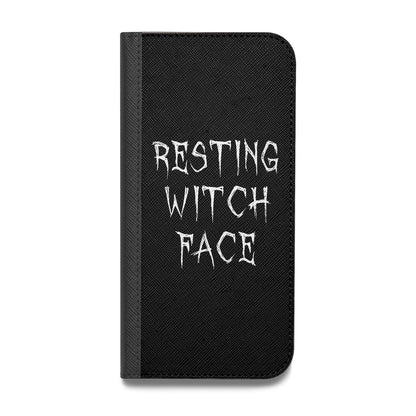 Resting Witch Face Vegan Leather Flip Samsung Case
