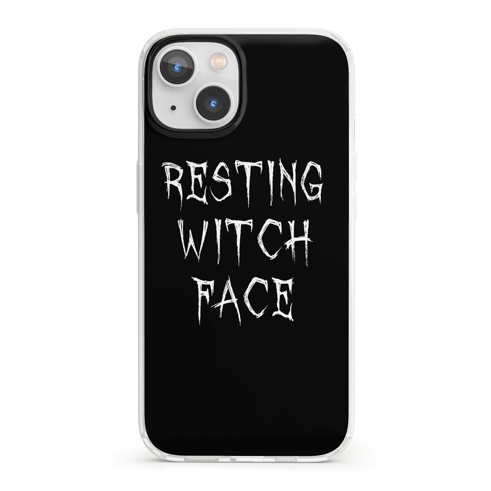 Resting Witch Face iPhone 13 Clear Bumper Case