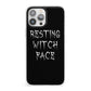Resting Witch Face iPhone 13 Pro Max Clear Bumper Case