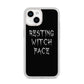 Resting Witch Face iPhone 14 Glitter Tough Case Starlight