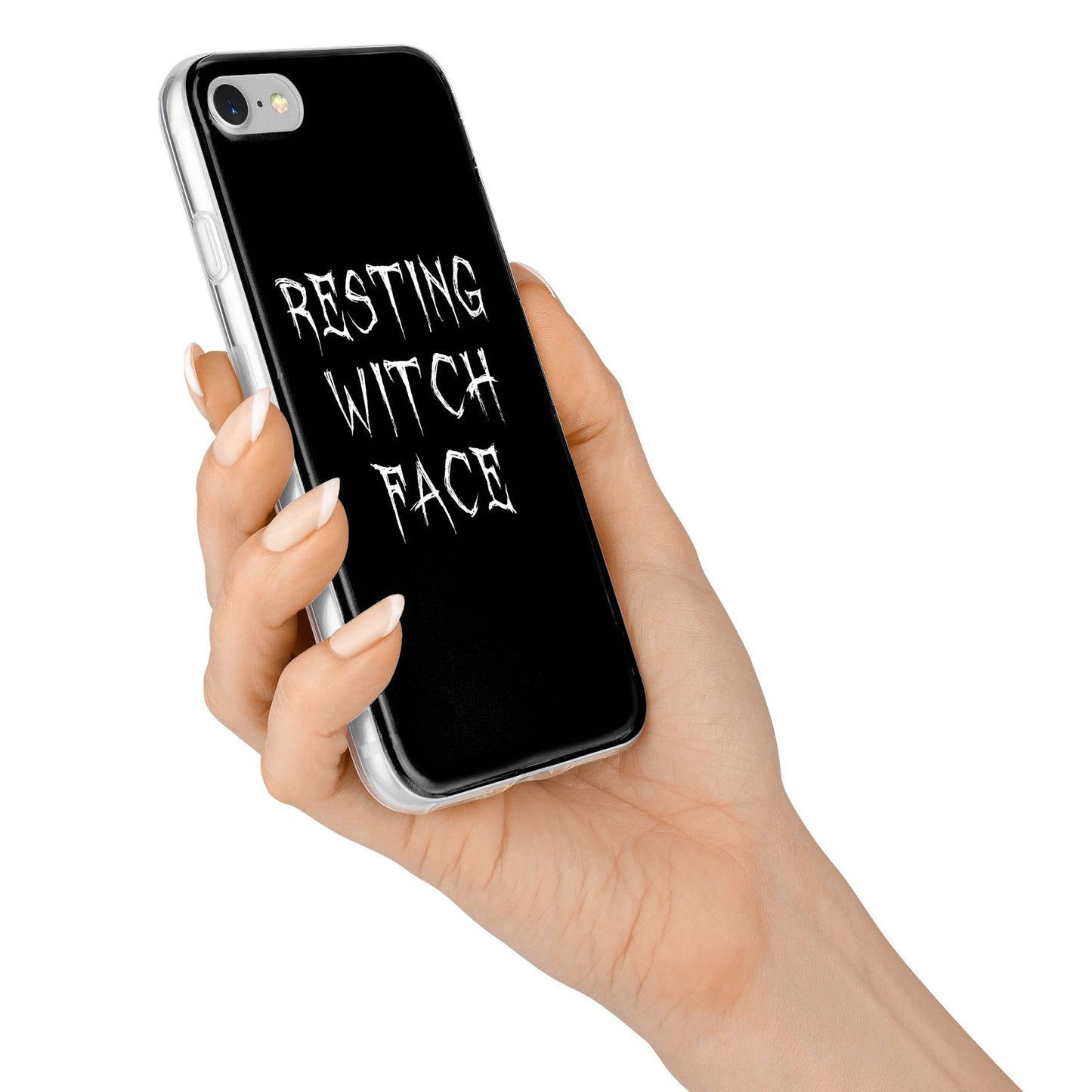 Resting Witch Face iPhone 7 Bumper Case on Silver iPhone Alternative Image