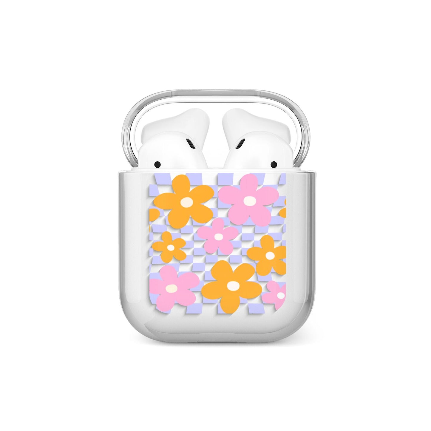 Retro Check Floral AirPods Case