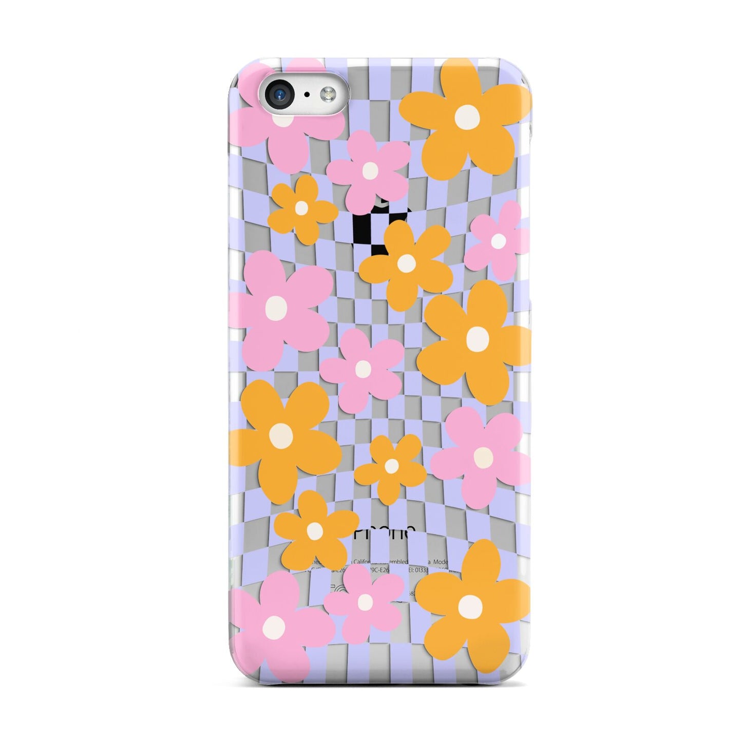 Retro Check Floral Apple iPhone 5c Case
