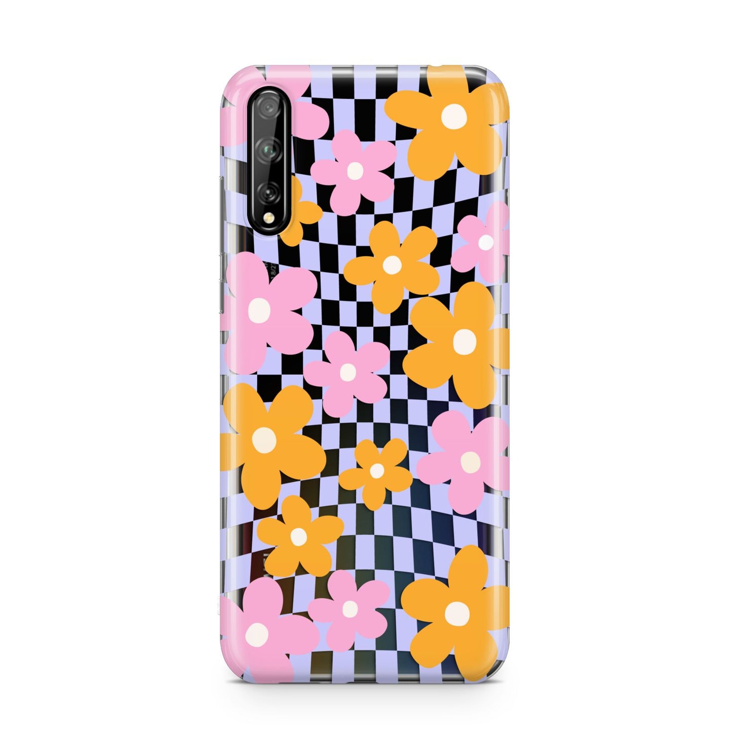 Retro Check Floral Huawei Enjoy 10s Phone Case