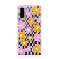 Retro Check Floral Huawei P30 Phone Case
