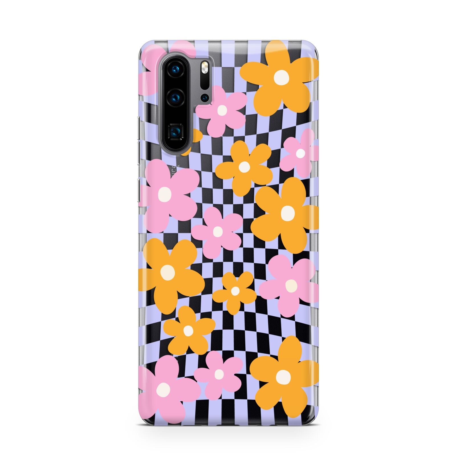 Retro Check Floral Huawei P30 Pro Phone Case