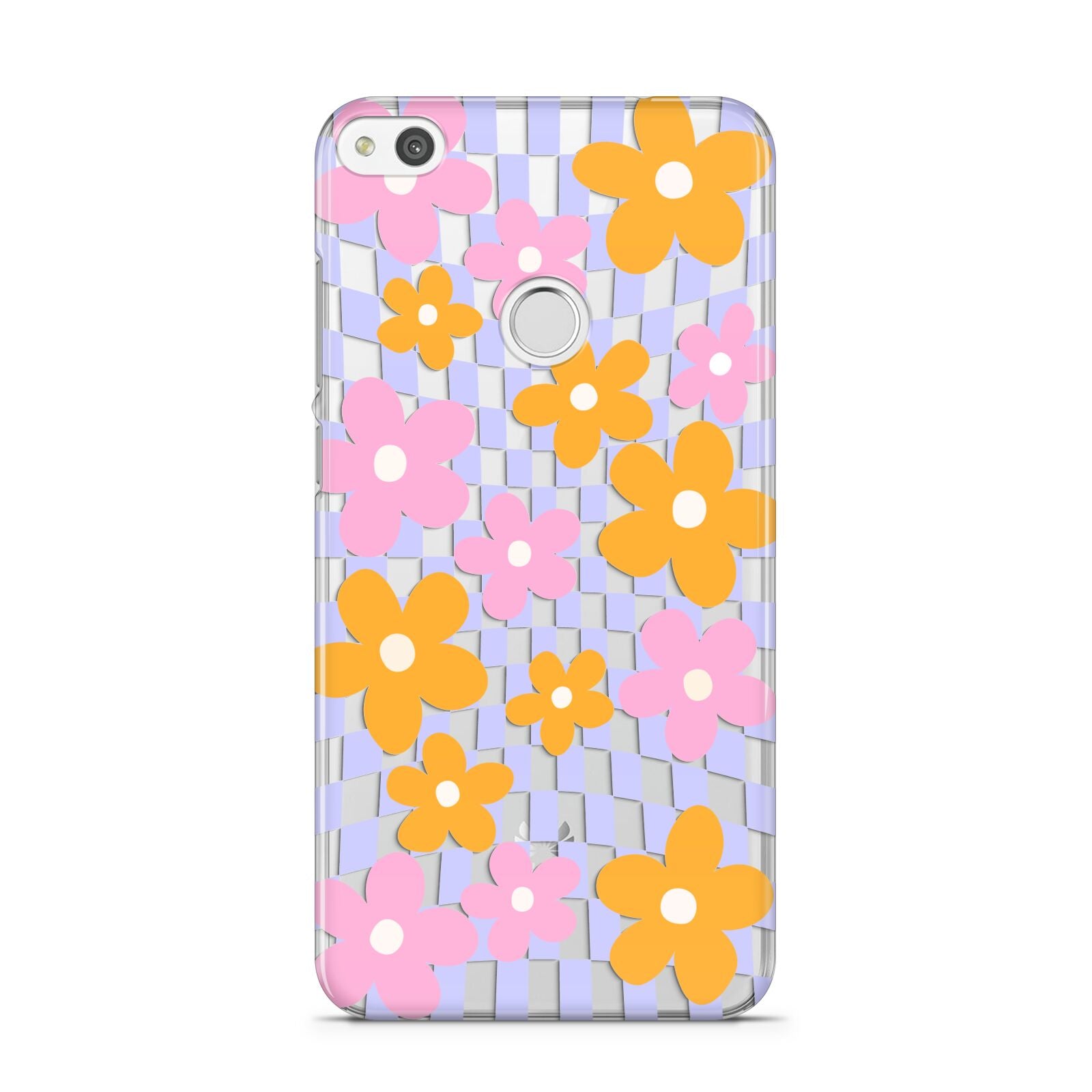 Retro Check Floral Huawei P8 Lite Case