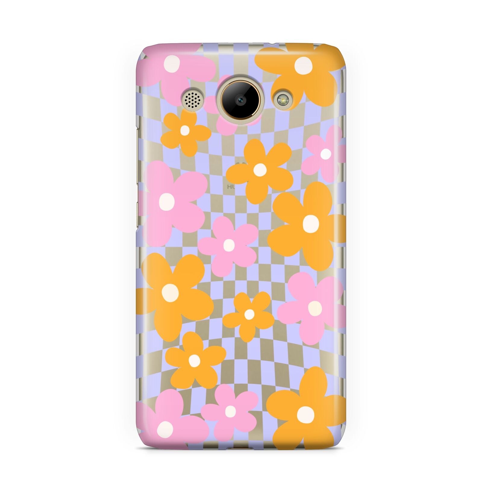 Retro Check Floral Huawei Y3 2017