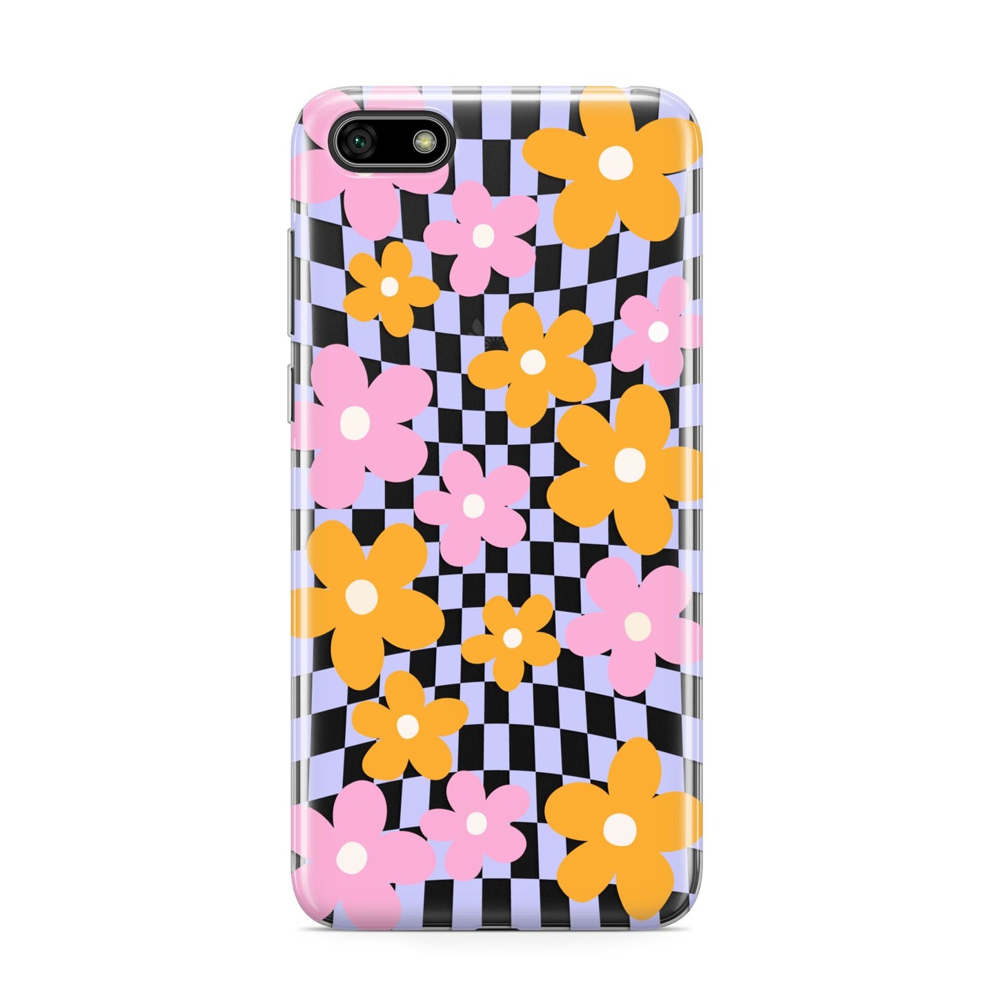 Retro Check Floral Huawei Y5 Prime 2018 Phone Case