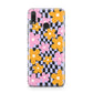 Retro Check Floral Huawei Y9 2019