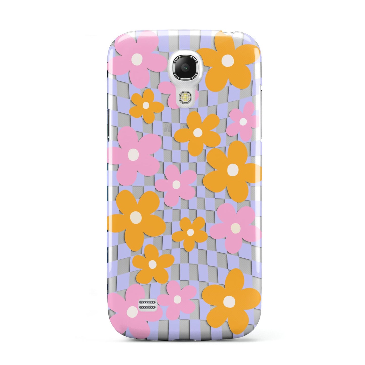 Retro Check Floral Samsung Galaxy S4 Mini Case