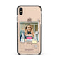 Retro Computer Photo Apple iPhone Xs Max Impact Case Black Edge on Gold Phone