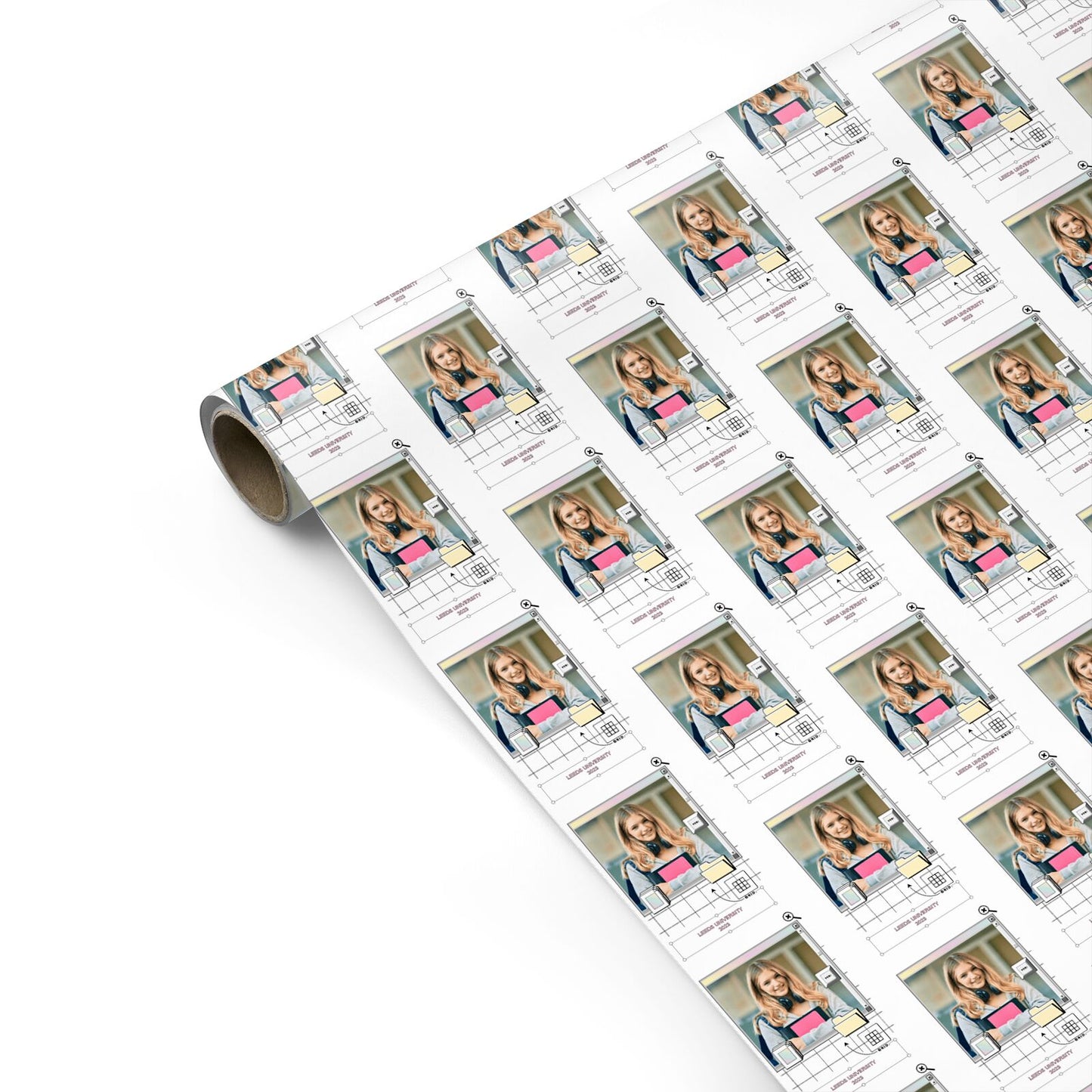 Retro Computer Photo Personalised Gift Wrap