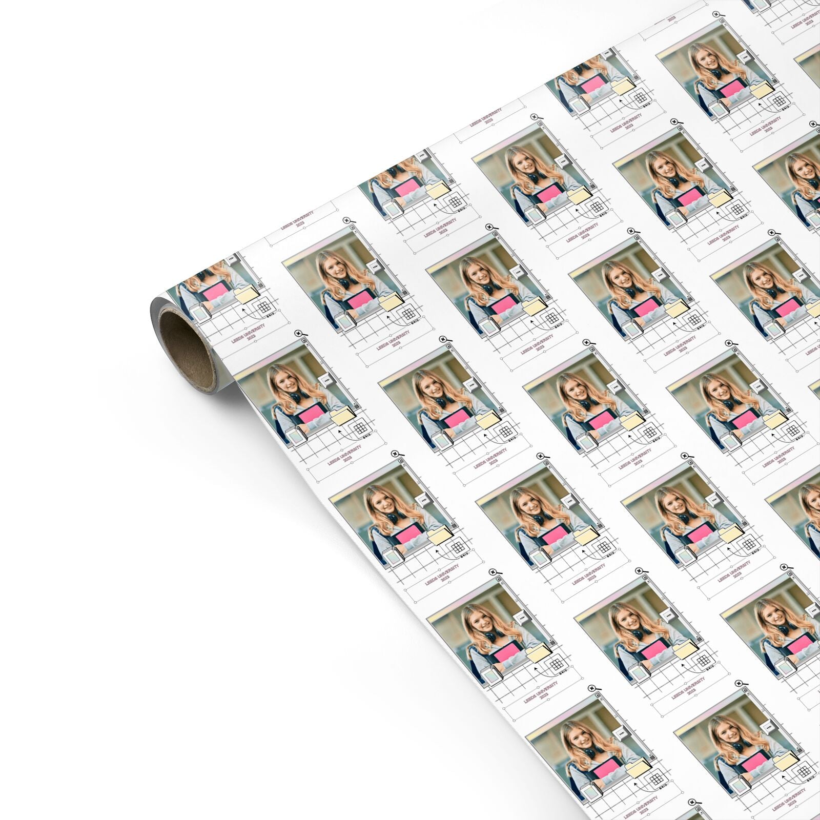 Retro Computer Photo Personalised Gift Wrap
