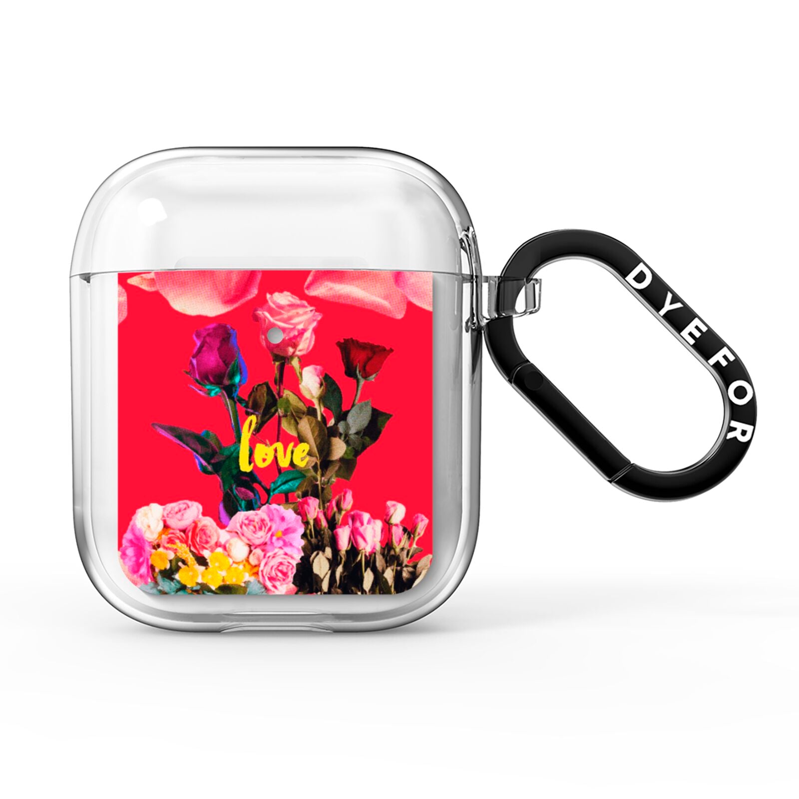 Retro Floral Valentine AirPods Clear Case