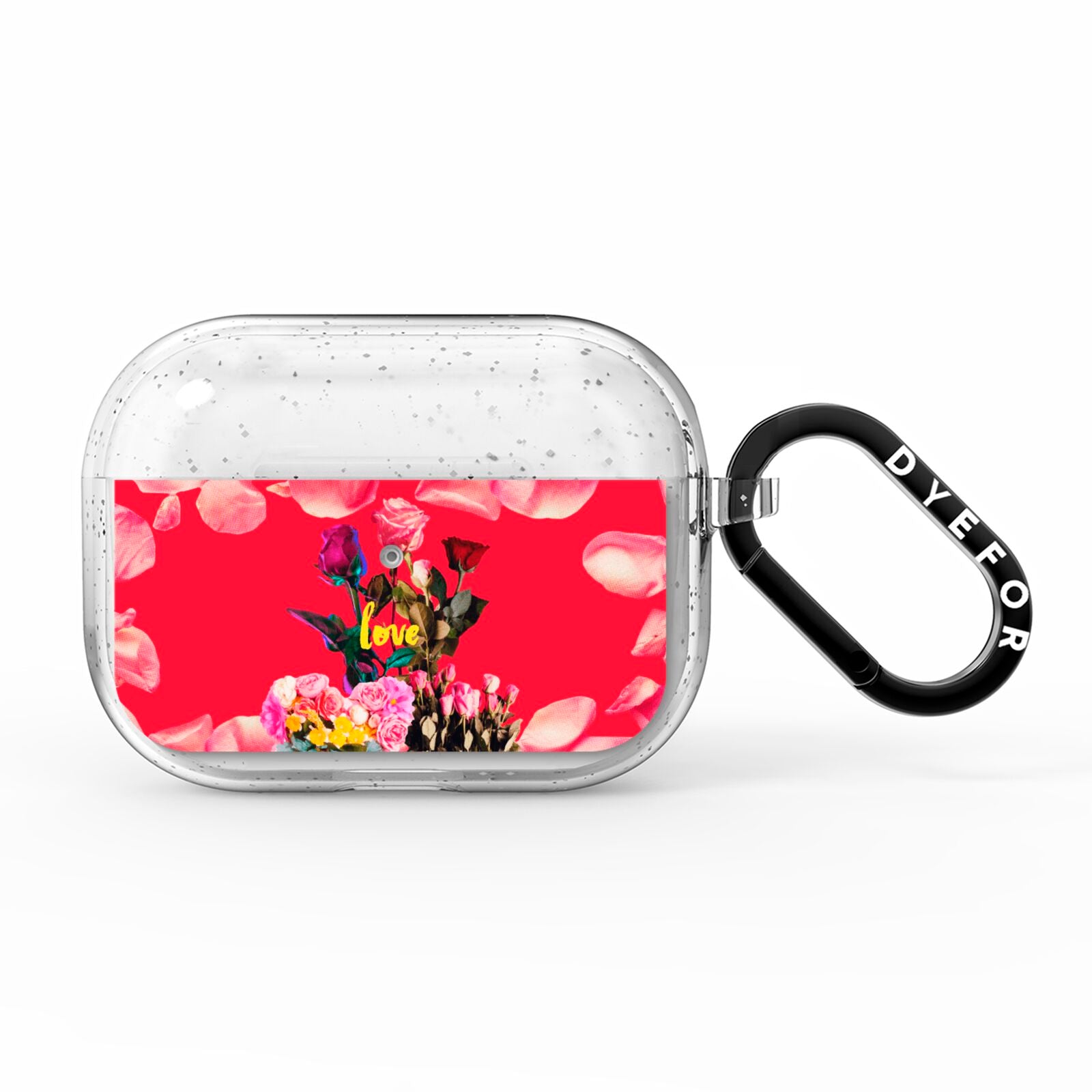 Retro Floral Valentine AirPods Pro Glitter Case