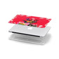 Retro Floral Valentine Apple MacBook Case in Detail