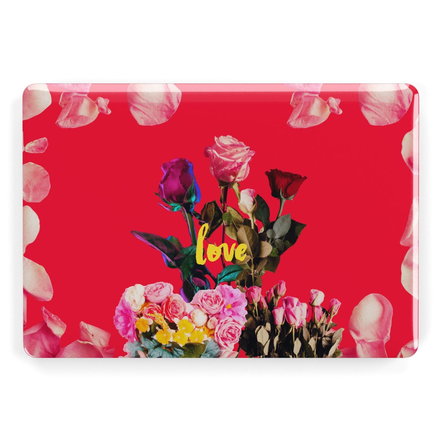 Retro Floral Valentine Apple MacBook Case