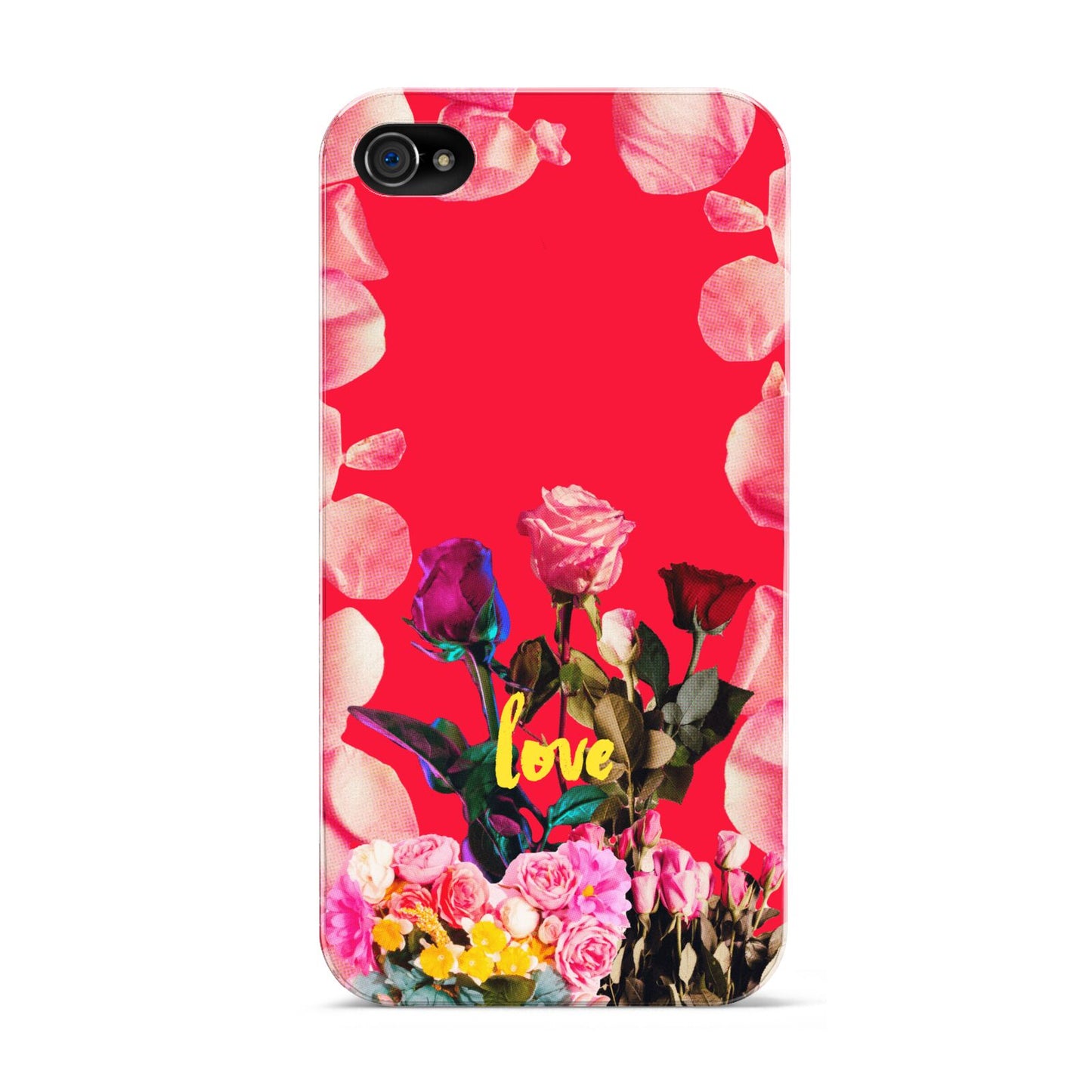 Retro Floral Valentine Apple iPhone 4s Case