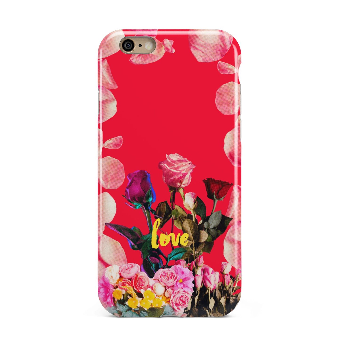 Retro Floral Valentine Apple iPhone 6 3D Tough Case