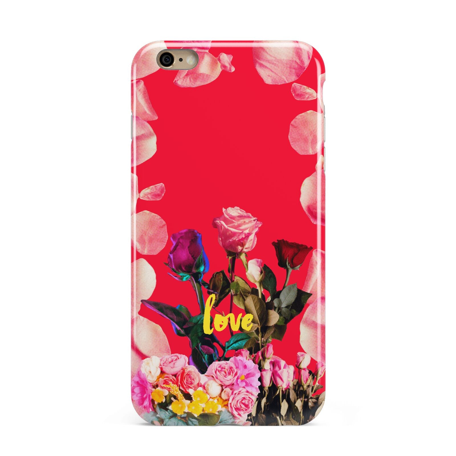 Retro Floral Valentine Apple iPhone 6 Plus 3D Tough Case