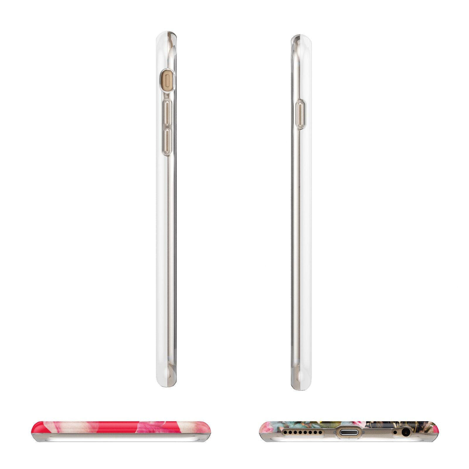 Retro Floral Valentine Apple iPhone 6 Plus 3D Wrap Tough Case Alternative Image Angles