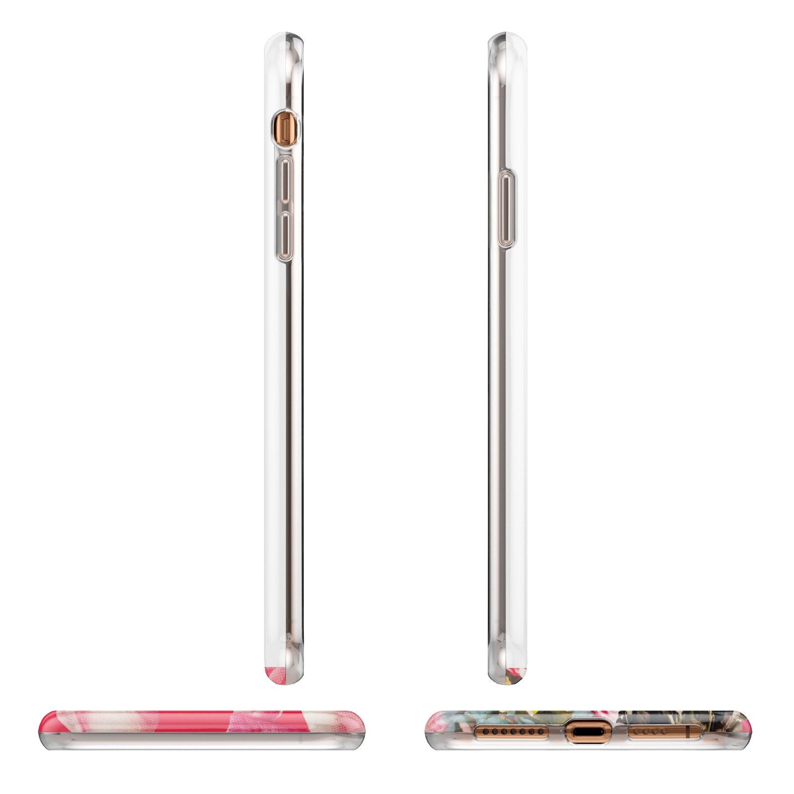 Retro Floral Valentine Apple iPhone XS Max 3D Wrap Tough Case Alternative Image Angles