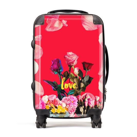 Retro Floral Valentine Suitcase