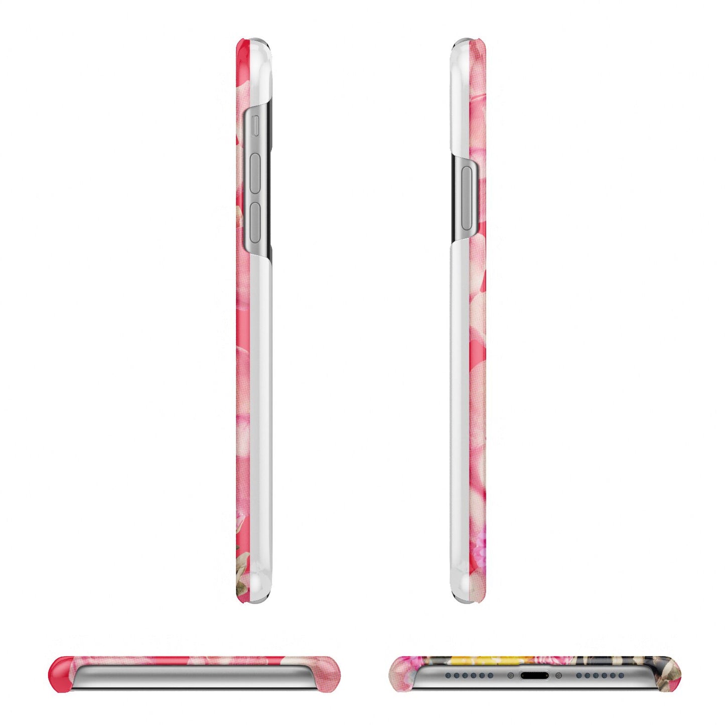 Retro Floral Valentine iPhone 11 Pro 3D Snap Case Angle Images