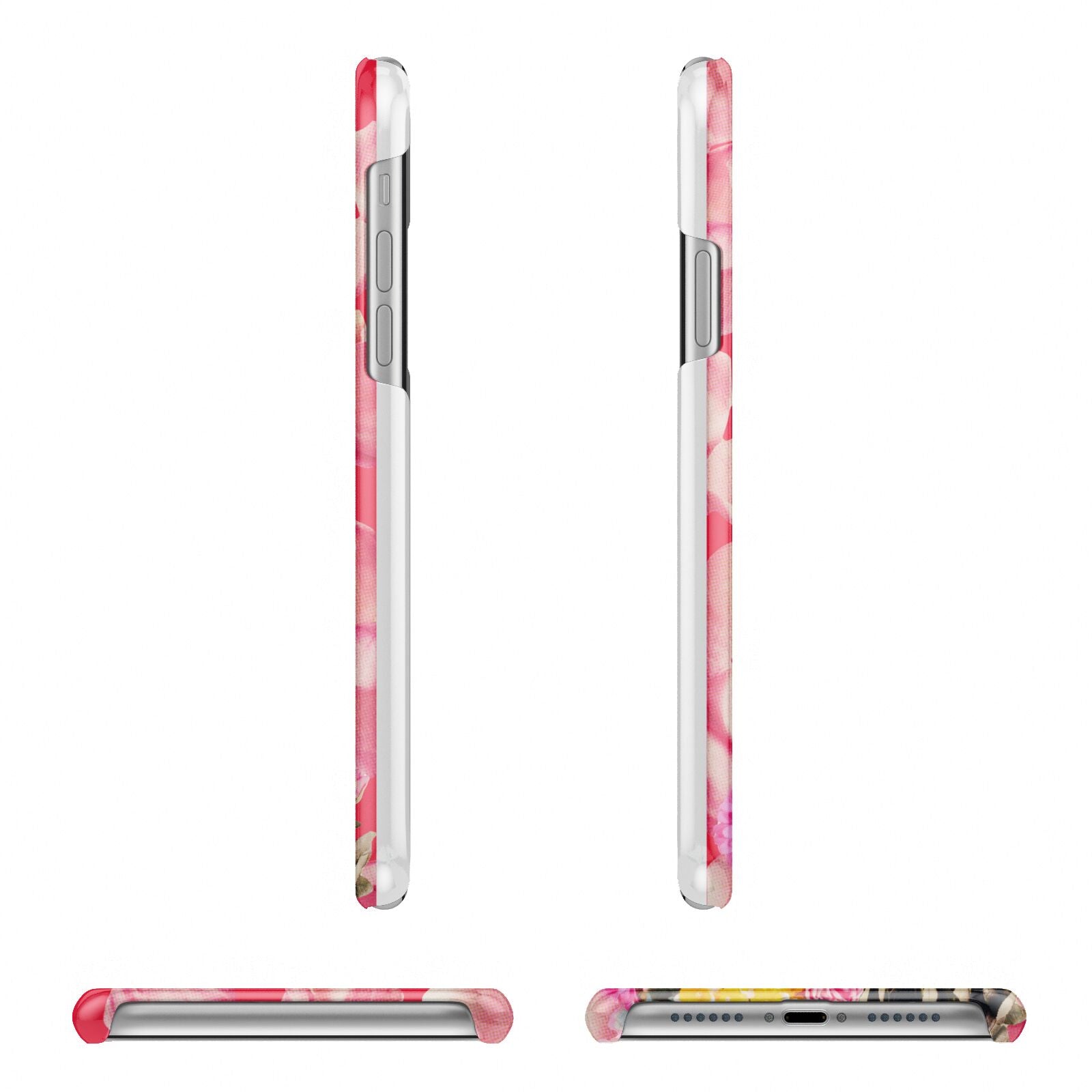 Retro Floral Valentine iPhone 11 Pro 3D Snap Case Angle Images