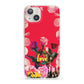 Retro Floral Valentine iPhone 13 Clear Bumper Case