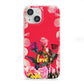 Retro Floral Valentine iPhone 13 Mini Clear Bumper Case