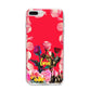 Retro Floral Valentine iPhone 8 Plus Bumper Case on Silver iPhone