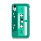 Retro Green Tape Apple iPhone XR White 3D Tough Case