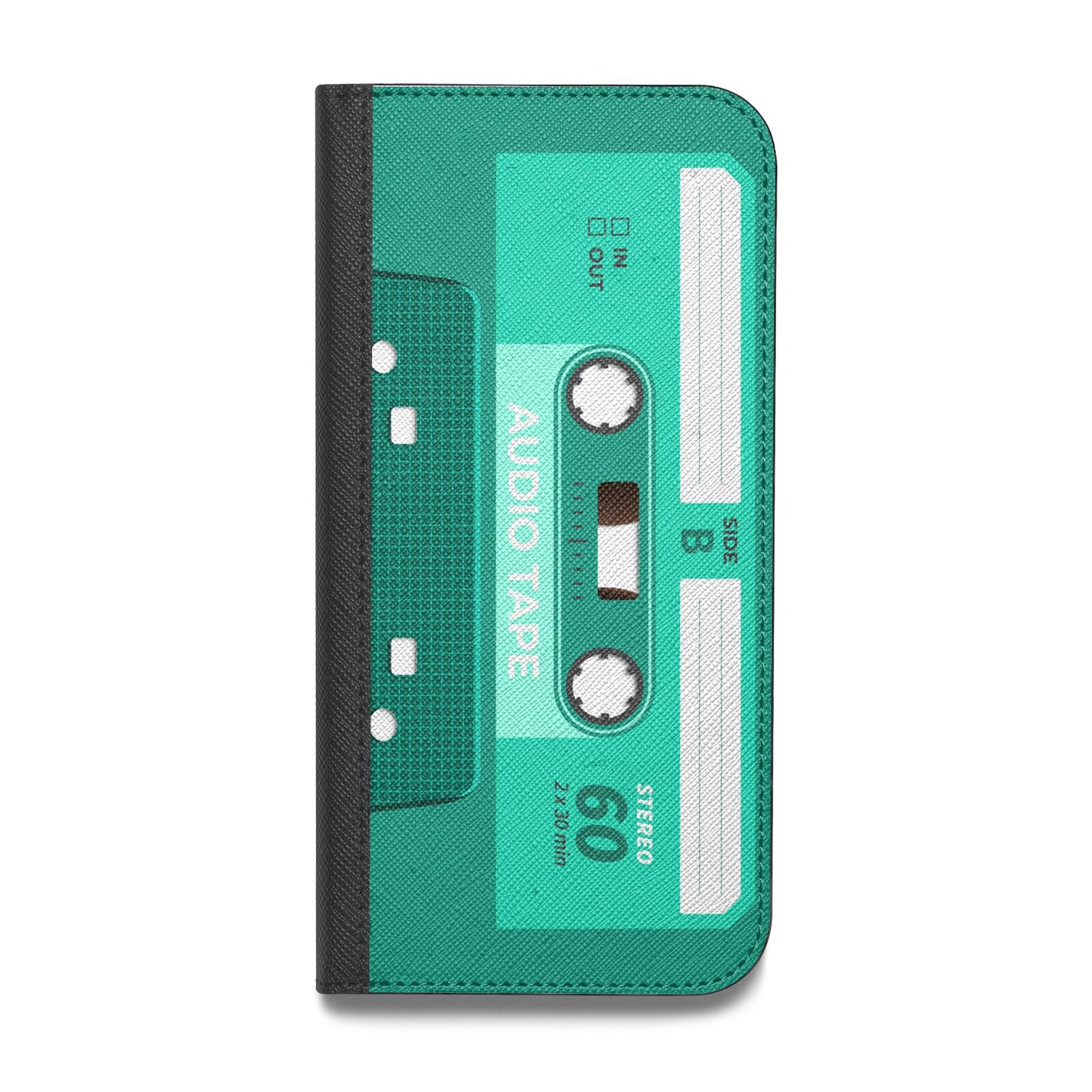 Retro Green Tape Vegan Leather Flip Samsung Case