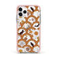 Retro Halloween Apple iPhone 11 Pro in Silver with Pink Impact Case