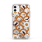Retro Halloween Apple iPhone 11 in White with White Impact Case